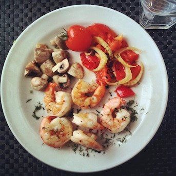 Freeletics Hauptmahlzeit Shrimps