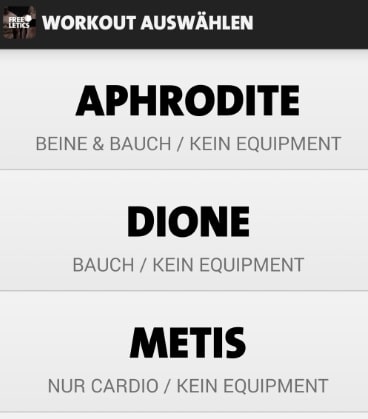 freeletics app workout