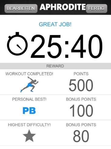 freeletics aphrodite workout pb woche 6