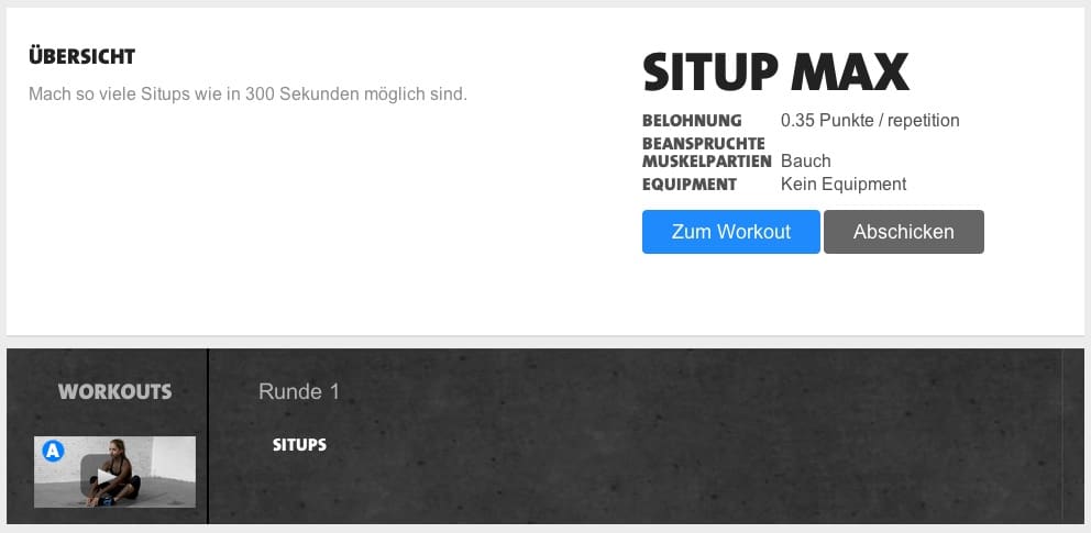 Sit ups freeletics online