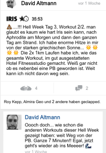 freeletics hell week tag 3 iris