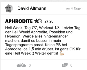 freeletics hell week tag 7 aphrodite